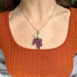 Lavender Bunch Necklace